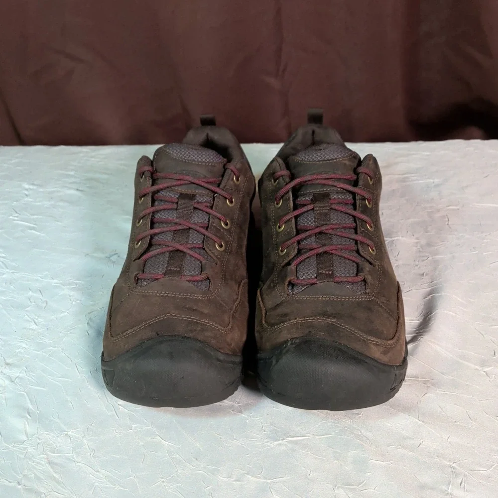 KEEN Targhee III Oxford Shoes Mens Size 12M Wide Brown Leather Hiking Sneakers